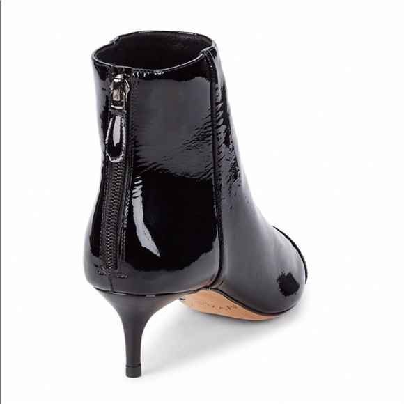 Alexandre Birman Kittie Patent Leather Point Tie Booties - Picture 3 of 11